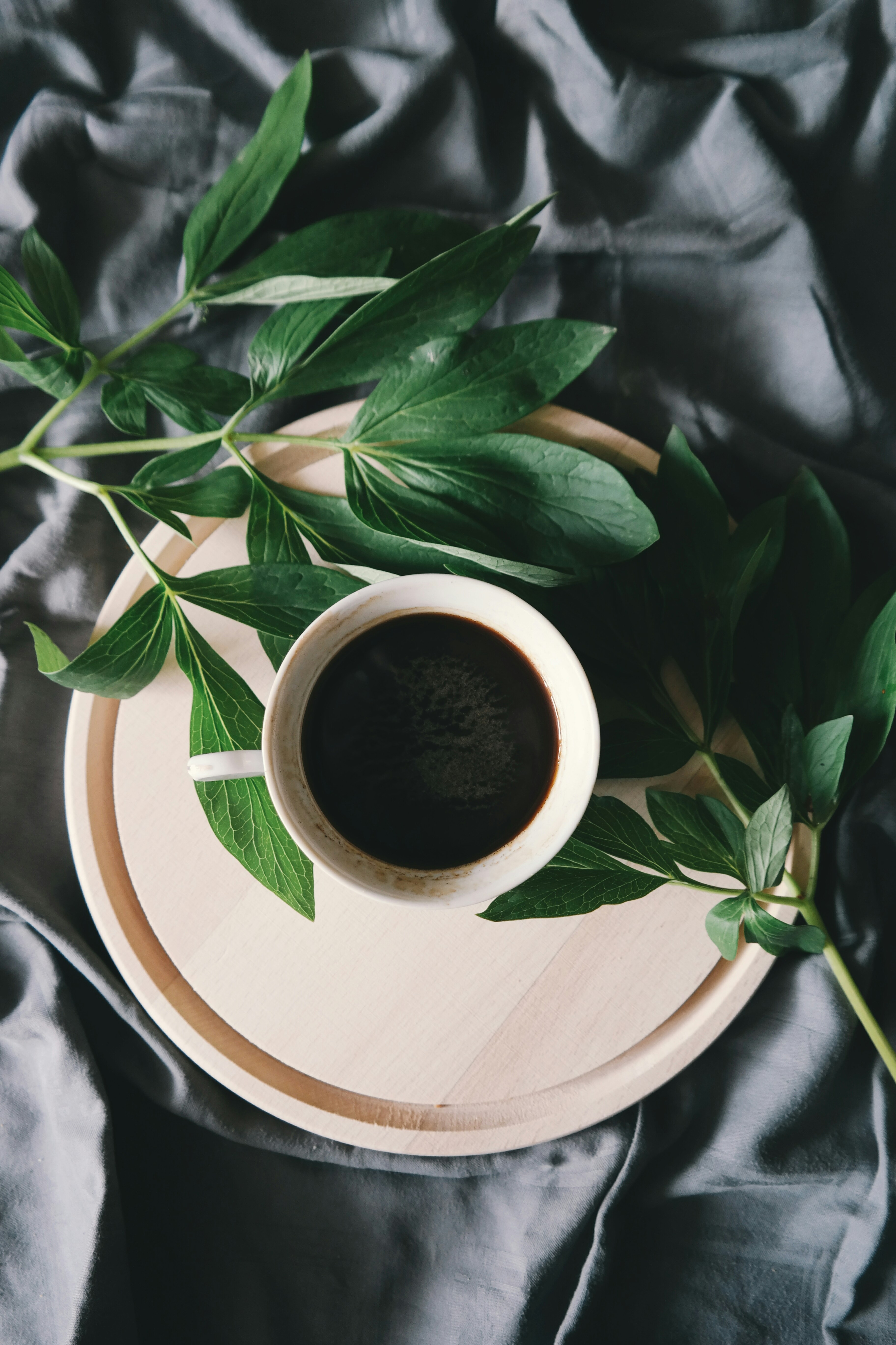 Close-up of ground coffee and a grinder